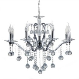 Chroom Elegante Kristallen Kaars Kroonluchter