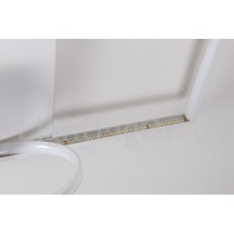 Dimbare witte vierkante houten plafondlamp Ultradunne plafondlamp Kan ook als wandlamp worden gebruikt