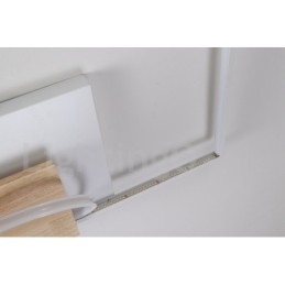 Dimbare witte vierkante houten plafondlamp Ultradunne plafondlamp Kan ook als wandlamp worden gebruikt
