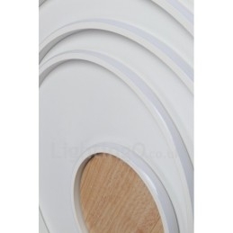 Dimbare witte ringen houten plafondlamp Ultradunne plafondlamp Kan ook als wandlamp worden gebruikt