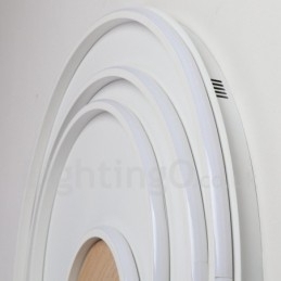 Dimbare witte ringen houten plafondlamp Ultradunne plafondlamp Kan ook als wandlamp worden gebruikt