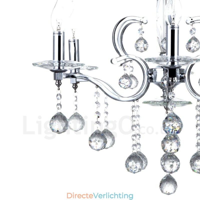 Chroom Elegante Kristallen Kaars Kroonluchter