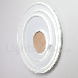 Dimbare witte ringen houten plafondlamp Ultradunne plafondlamp Kan ook als wandlamp worden gebruikt