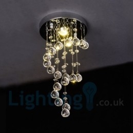 1 lichts moderne K9 kristal ronde plafondlamp