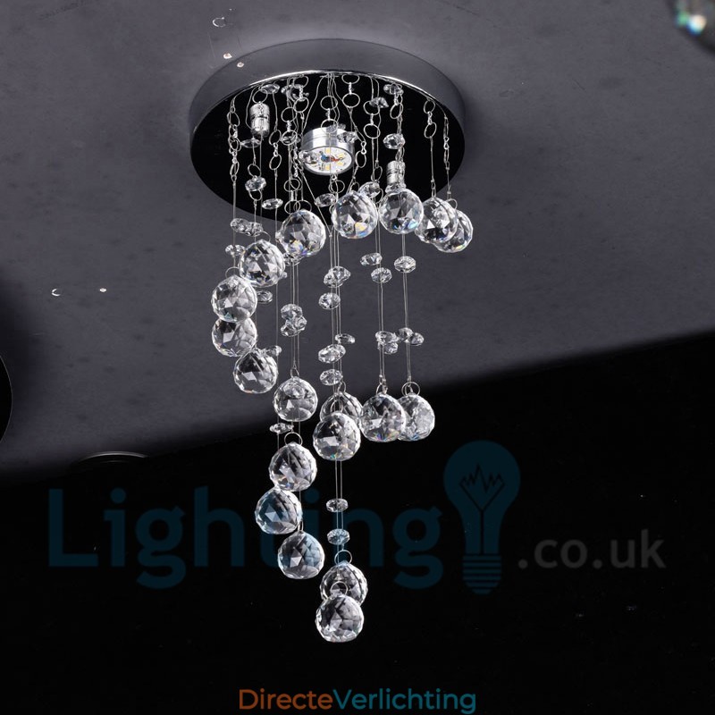 1 lichts moderne K9 kristal ronde plafondlamp