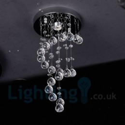 1 lichts moderne K9 kristal ronde plafondlamp