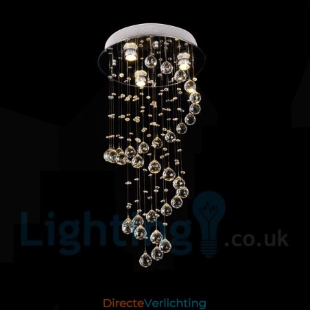 3-lichts moderne K9 Crystal ronde plafondlamp 3-lichts moderne K9 Crystal ronde plafondlamp