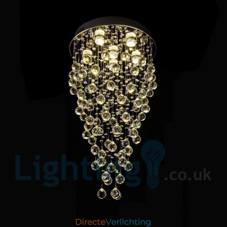 6-lichts moderne K9 Crystal ronde plafondlamp 6-lichts moderne K9 Crystal ronde plafondlamp