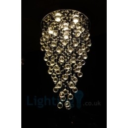 6-lichts moderne K9 Crystal ronde plafondlamp