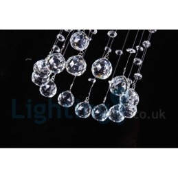 1 Lichts Goedkope Moderne K9 Kristal Ronde Plafondlamp