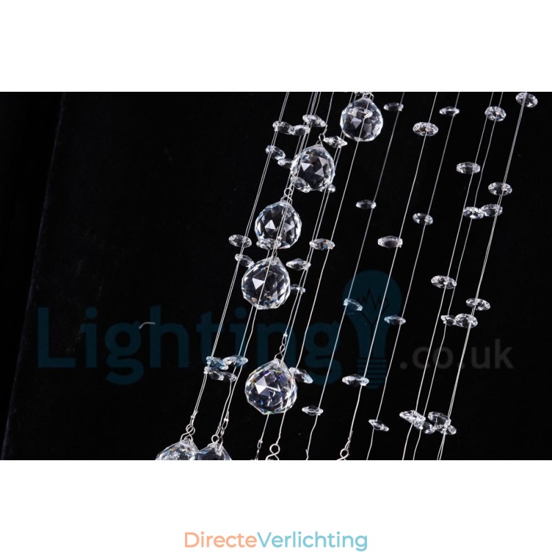 1 Lichts Goedkope Moderne K9 Kristal Ronde Plafondlamp