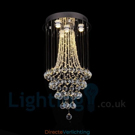 4-lichts moderne K9 Crystal ronde plafondlamp 4-lichts moderne K9 Crystal ronde plafondlamp