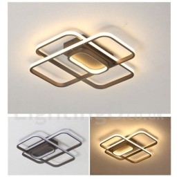 Moderne eigentijdse aluminium schilderij plafondlamp inbouwlamp met afstandsbediening dimmer kan ook worden gebruikt als wandlamp