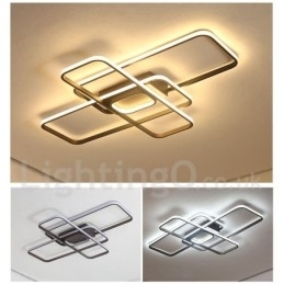 Moderne eigentijdse aluminium schilderij plafondlamp inbouwlamp met afstandsbediening dimmer kan ook worden gebruikt als wandlamp