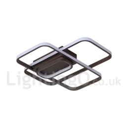 Moderne eigentijdse aluminium schilderij plafondlamp inbouwlamp met afstandsbediening dimmer kan ook worden gebruikt als wandlamp