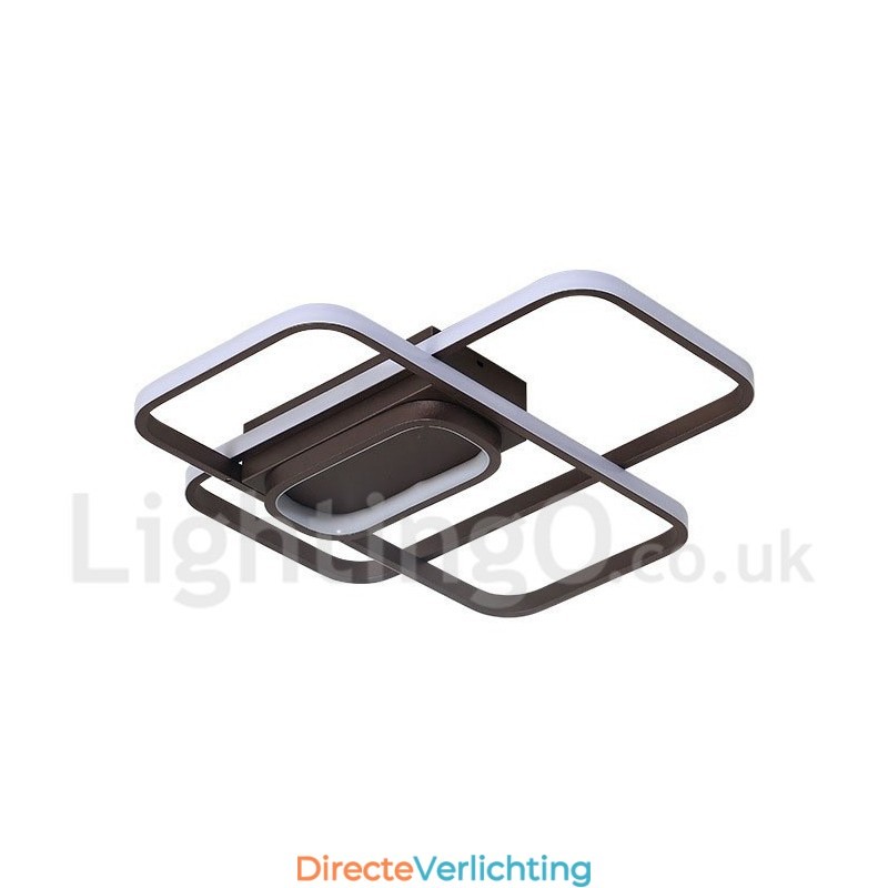 Moderne eigentijdse aluminium schilderij plafondlamp inbouwlamp met afstandsbediening dimmer kan ook worden gebruikt als wandlamp
