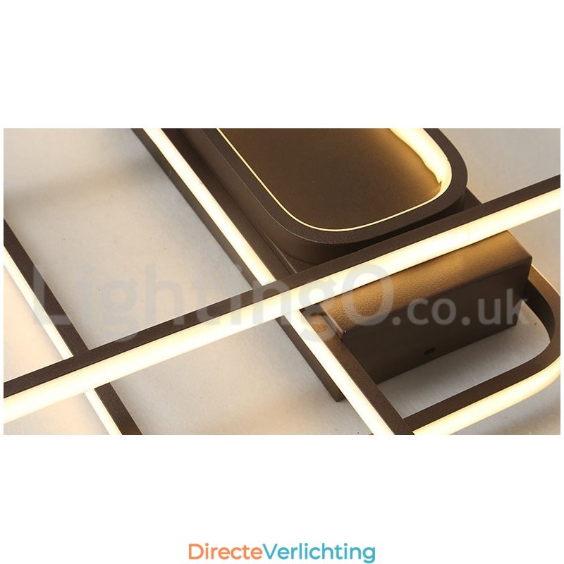 Moderne eigentijdse aluminium schilderij plafondlamp inbouwlamp met afstandsbediening dimmer kan ook worden gebruikt als wandlamp