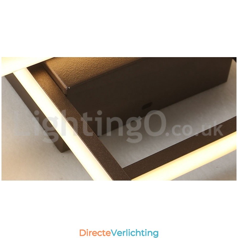 Moderne eigentijdse aluminium schilderij plafondlamp inbouwlamp met afstandsbediening dimmer kan ook worden gebruikt als wandlamp