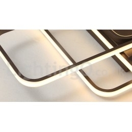 Moderne eigentijdse aluminium schilderij plafondlamp inbouwlamp met afstandsbediening dimmer kan ook worden gebruikt als wandlamp