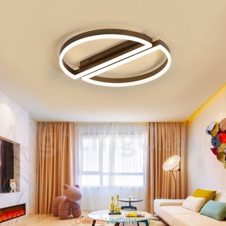 Ronde moderne eigentijdse aluminium plafondlamp, inbouwlamp met afstandsbediening en dimmer. Kan ook als wandlamp worden gebruikt. Ronde moderne eigentijdse aluminium plafondlamp, inbouwlamp met afstandsbediening en dimmer. Kan ook als wandlamp worden gebruikt.
