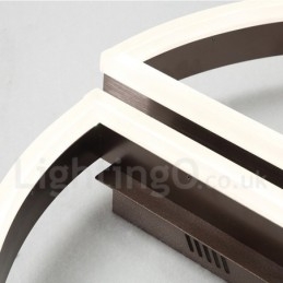 Ronde moderne eigentijdse aluminium plafondlamp, inbouwlamp met afstandsbediening en dimmer. Kan ook als wandlamp worden gebruikt.