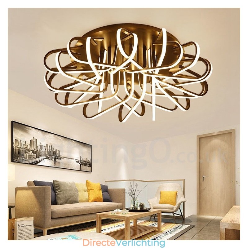 Vogelnest Dimbare Moderne Hedendaagse Aluminium Plafondlamp Kan Ook Als Wandlamp Worden Gebruikt