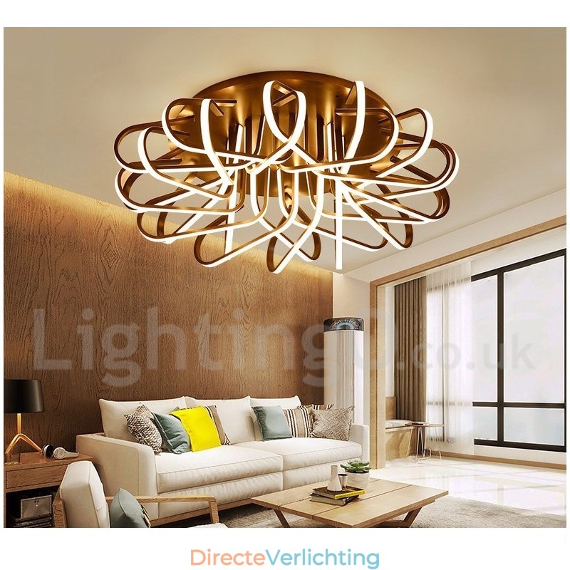 Vogelnest Dimbare Moderne Hedendaagse Aluminium Plafondlamp Kan Ook Als Wandlamp Worden Gebruikt