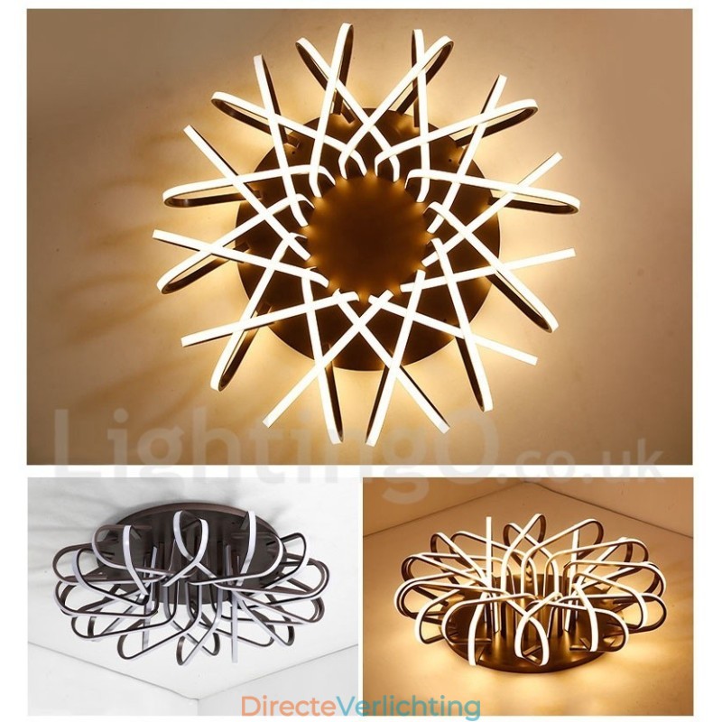 Vogelnest Dimbare Moderne Hedendaagse Aluminium Plafondlamp Kan Ook Als Wandlamp Worden Gebruikt