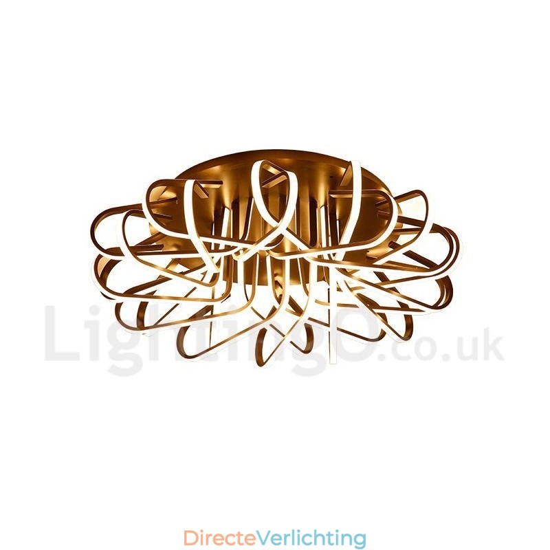 Vogelnest Dimbare Moderne Hedendaagse Aluminium Plafondlamp Kan Ook Als Wandlamp Worden Gebruikt