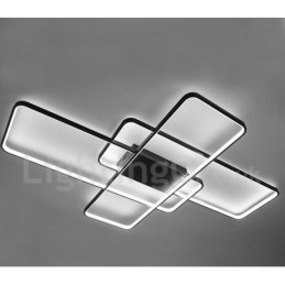 Moderne eigentijdse aluminium schilderij plafondlamp inbouw wandlamp met afstandsbediening dimmer voor woonkamer slaapkamer kan ook worden gebruikt als wandlamp