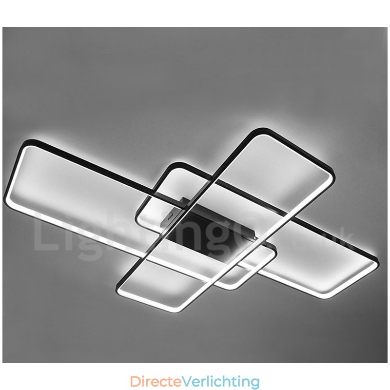 Moderne eigentijdse aluminium schilderij plafondlamp inbouw wandlamp met afstandsbediening dimmer voor woonkamer slaapkamer kan ook worden gebruikt als wandlamp