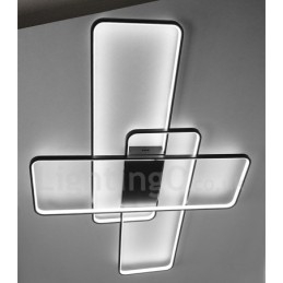 Moderne eigentijdse aluminium schilderij plafondlamp inbouw wandlamp met afstandsbediening dimmer voor woonkamer slaapkamer kan ook worden gebruikt als wandlamp
