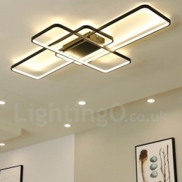 Moderne eigentijdse aluminium schilderij plafondlamp inbouw wandlamp met afstandsbediening dimmer voor woonkamer slaapkamer kan ook worden gebruikt als wandlamp