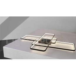 Moderne eigentijdse aluminium schilderij plafondlamp inbouw wandlamp met afstandsbediening dimmer voor woonkamer slaapkamer kan ook worden gebruikt als wandlamp
