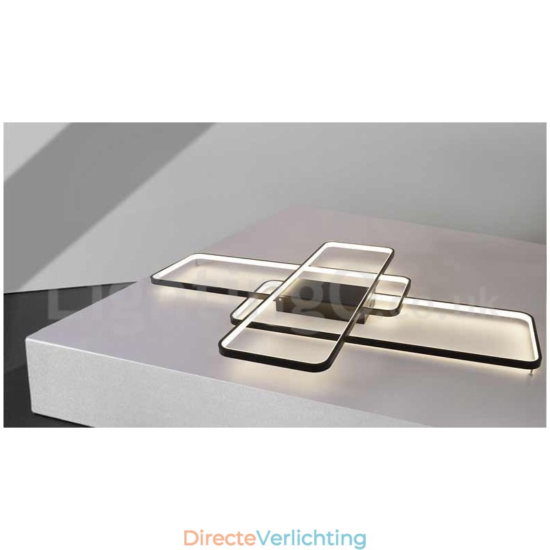Moderne eigentijdse aluminium schilderij plafondlamp inbouw wandlamp met afstandsbediening dimmer voor woonkamer slaapkamer kan ook worden gebruikt als wandlamp