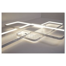 Moderne eigentijdse aluminium schilderij plafondlamp inbouw wandlamp met afstandsbediening dimmer voor woonkamer slaapkamer kan ook worden gebruikt als wandlamp
