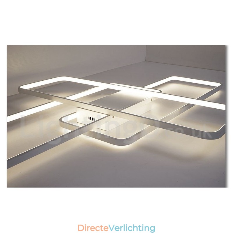 Moderne eigentijdse aluminium schilderij plafondlamp inbouw wandlamp met afstandsbediening dimmer voor woonkamer slaapkamer kan ook worden gebruikt als wandlamp