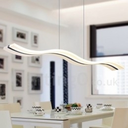 Dimbare lineaire hanglamp met afstandsbediening, modern design