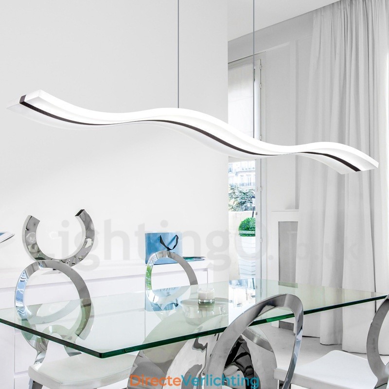 Dimbare lineaire hanglamp met afstandsbediening, modern design