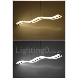 Dimbare lineaire hanglamp met afstandsbediening, modern design