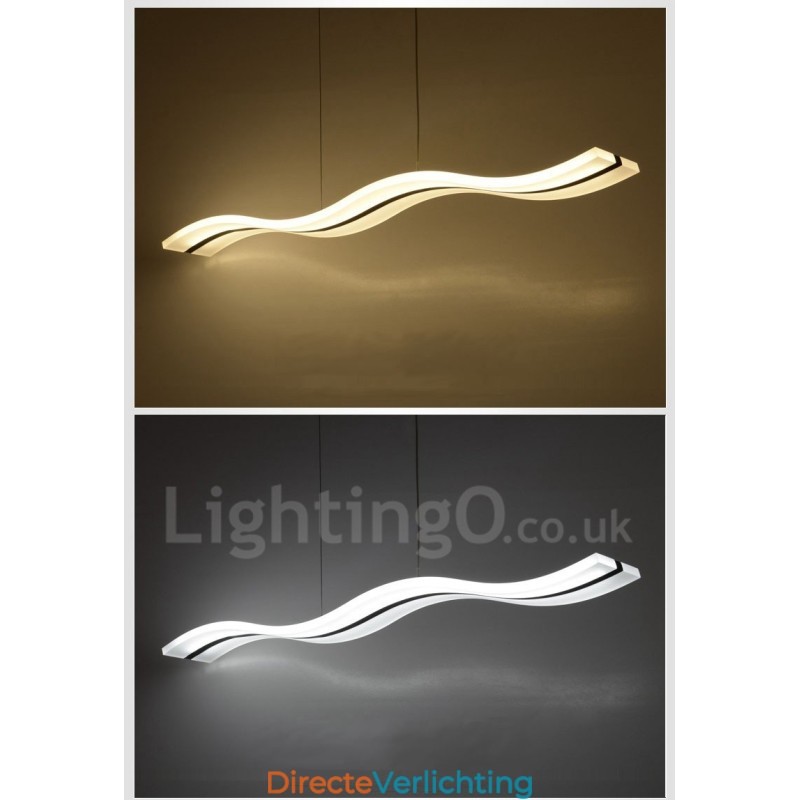 Dimbare lineaire hanglamp met afstandsbediening, modern design