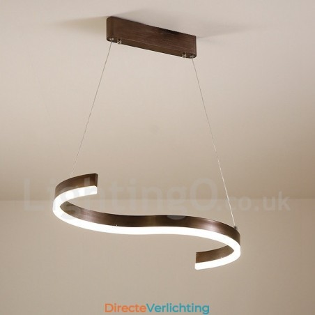 Dimbare lineaire hanglamp met afstandsbediening, modern design Dimbare lineaire hanglamp met afstandsbediening, modern design