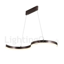 Dimbare lineaire hanglamp met afstandsbediening, modern design