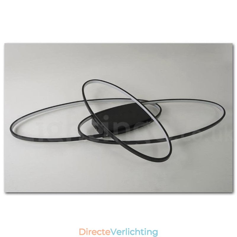 Dimbare ovale moderne eigentijdse aluminium plafondlamp, inbouwlamp voor woonkamer, slaapkamer, kan ook als wandlamp worden gebruikt