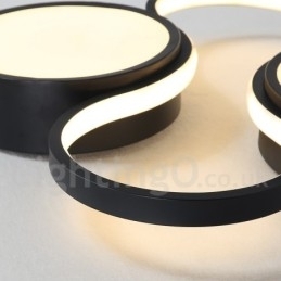 Dimbare moderne eigentijdse aluminium plafondlamp, inbouwlamp voor woonkamer/slaapkamer, kan ook als wandlamp worden gebruikt