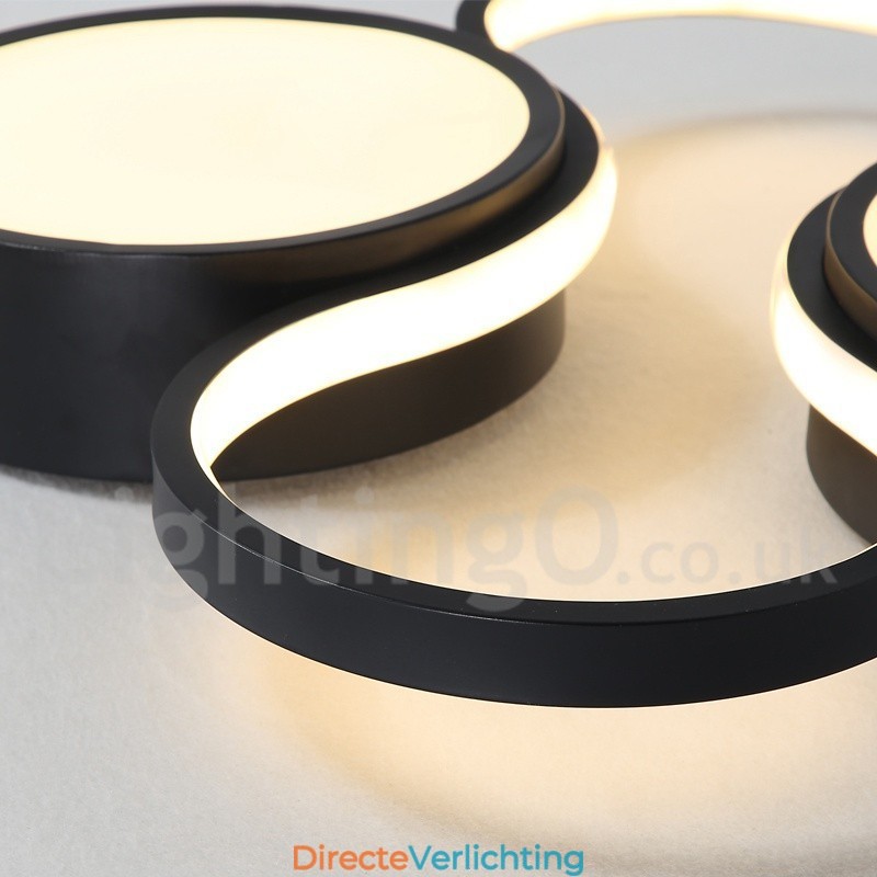 Dimbare moderne eigentijdse aluminium plafondlamp, inbouwlamp voor woonkamer/slaapkamer, kan ook als wandlamp worden gebruikt