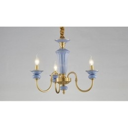 Retro Vintage Messing Keramiek Hangende Kaars Kroonluchter