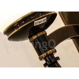 Puur messing luxe rustieke retro vintage messing stenen hanger kaars kroonluchter met glazen kappen