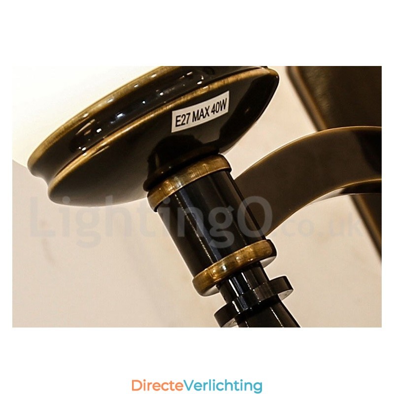 Puur messing luxe rustieke retro vintage messing stenen hanger kaars kroonluchter met glazen kappen