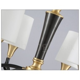 Puur messing luxe rustieke retro vintage messing stenen hanger kaars kroonluchter met glazen kappen